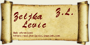 Željka Lević vizit kartica